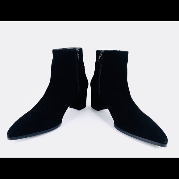 Stuart Weitzman Zepher Suede Ankle Bootie Boots - Picture 12 of 14